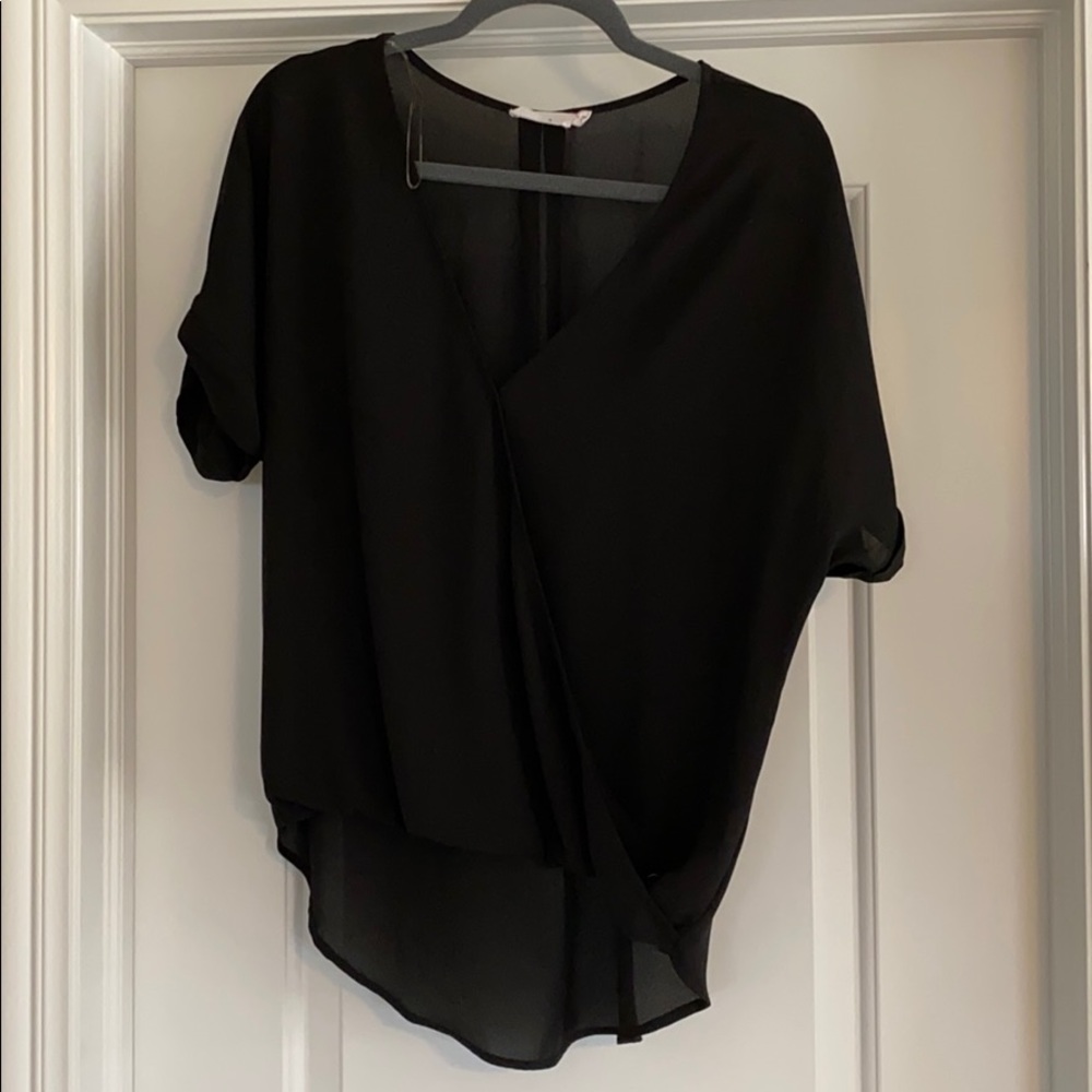 Black T-shirt blouse
